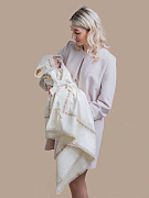 Плед с поясом НаследникЪ Выжанова 95х95 см 01073-02001-046 натуральный