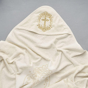 Полотенце для купания Little Star с уголком махра 100х100 см 616559 кристина люкс, шампань