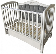 Детская кроватка Кедр Люси 4 (маятник универсальный, колесо) лунная ночь