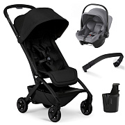 Прогулочная коляска Joolz Aer 2 SE и автокресло Baby-Safe Core Frost Grey Space black