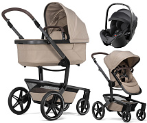 Детская коляска 3 в 1 Joolz Day 5 и автокресло Britax Roemer Baby-Safe Pro Classic Deep Black Sandy Taupe