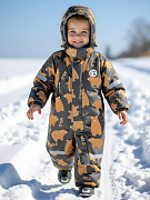 Комбинезон Amarobaby Adventure зимний серый/медведи 98