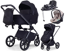 Детская коляска Rant Falcon Soft Therm 4 в 1 с автокреслом Miro Beige и базой Black