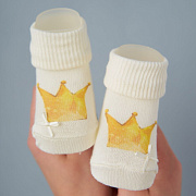 Носочки трикотажные с принтом Little Star Корона, 8 см