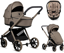 Детская коляска Tutis Mio 3 Plus Essential New 3 в 1 с автокреслом Beno Beige 1622078 Taupe Deep