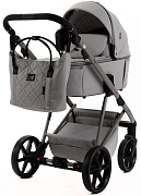 Детская коляска Adamex Delta Natura 3 в 1 DN-9-MOON  (СВ.СЕРЫЙ)