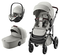 Коляска 3 в 1 Britax Roemer Smile 5Z LUX и автокресло Baby-Safe PRO LUX Linen Grey Linen Grey