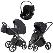 Коляска Carrello Vector 2025 CRL-6551 и автокресло Cybex Cloud G i-Size Moon Black 3 в 1 Shadow Black