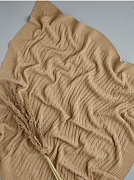 Плед вязаный Little Star Косички Ниточки Клубочки 90х100 янтарный