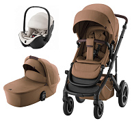 Коляска 3 в 1 Britax Roemer Smile 5Z LUX и автокресло Baby-Safe PRO LUX Soft Taupe Warm Caramel