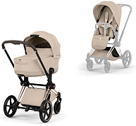 Коляска Cybex Priam V Rosegold Style Collection 2 в 1 Cozy Beige