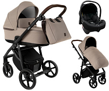 Детская коляска Roan Esso 2025 3 в 1 с автокреслом Tutis Elo Lux EduSky Black ESS110/1 Hazel/Black