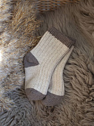 Носки детские НаследникЪ Выжанова из кашемира и мериноса SW8000 ЧЗ бежевый, р. 10 (0-6 мес)