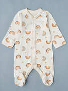 Комбинезон на кнопках Little Star Радуги 30032 (ЧЗ-мз) крем 62