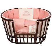 Комплект в кроватку Nuovita Prestigio Atlante 6 предметов Розовый