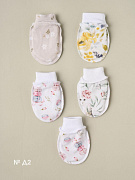 Антицарапки Little Star 5 пар 21-5 (ЧЗ-мз) №Д2, интерлок белый 62