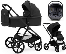 Коляска Agex Life 3 в 1 матовая рама с автокреслом i-Team ATG080 Grey ALB583 Black (Черный)