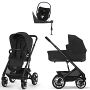 Коляска Cybex Talos S Lux BLK complete Cloud T Jeremy Scott Wings Base T 4 в 1 Moon Black с дождевиками