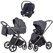 Коляска Carrello Vector CRL-6550 и автокресло Cybex Aton B2 Bay Blue 3 в 1 Landscape Grey