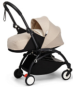 Коляска для новорожденных Stokke YOYO3 Newborn Pack 0+ рама чёрная Black Bonpoint Beige