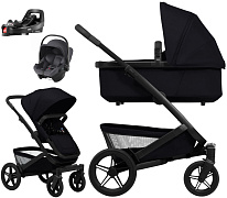 Детская коляска 4 в 1 Joolz Geo5 и автокресло Baby-Safe Core Midnight Grey2 и база Vario Base 5Z Space Black