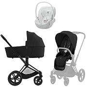 Коляска Cybex Priam IV Matt Black complete Cloud T Urban Mobility White 3 в 1 Sepia Black