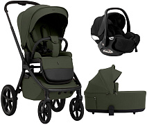 Коляска 3 в 1 Sweet Baby SBL Orso + автокресло Premier Black Dark Green