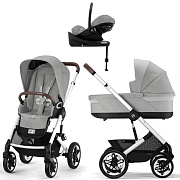 Коляска Cybex Talos S Lux SLV complete Cloud G Stone Grey Plus Base G 4 в 1 Stone Grey с дождевиками
