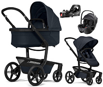 Детская коляска 4 в 1 Joolz Day 5 и автокресло Britax Roemer Baby-Safe Pro Classic Deep Black и база Vario Base 5Z Dark Navy Blue