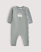 Комбинезон детский Loomknits LW5438 серо-зеленый 56