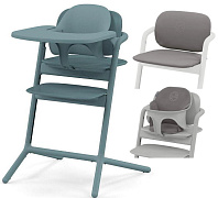 Стульчик для кормления Cybex Lemo 4 в 1 с мягкими чехлами Comfort Inlay Stone Blue/Suede Grey