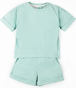 Костюм детский Amarobaby Jump футболка,шорты мятный 98