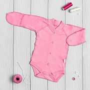 Боди Vikalex Розовый длинный рукав 50