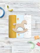 Пелёнки Mjolk трикотажные 3 шт 120х85 см Hello Mommy/Новый день/Mustard