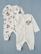 Комбинезон на кнопках Little Star Минни 2 шт 30032 (ЧЗ-мз) крем 62