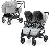 Детская коляска для двойни Valco baby Snap Duo 2 в 1 Серый (Cool Gray)