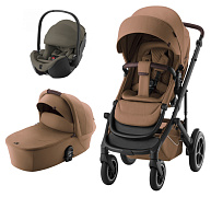 Коляска 3 в 1 Britax Roemer Smile 5Z LUX и автокресло Baby-Safe PRO LUX Urban Olive Warm Caramel