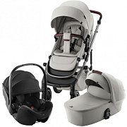 Коляска 3 в 1 Britax Roemer Smile 5Z LUX + автокресло Baby-Safe PRO Space Black Linen Grey / Space Black