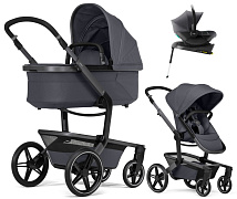 Детская коляска 4 в 1 Joolz Day 5 и автокресло Baby-Safe Core Midnight Grey и база Baby-Safe Core без адаптеров Stone Grey