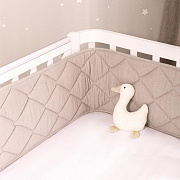 Бортик в кроватку стеганые Perina Slim СБ.120 песочный