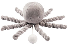 Игрушка мягкая Nattou Musical Soft toy Lapidou Octopus grey музыкальная 877572