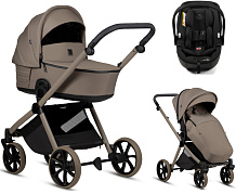 Детская коляска Tutis Mio 3 Plus Essential New 3 в 1 с автокреслом Beno Black 1622078 Taupe Deep