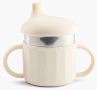 Поильник Happy baby 3 в 1 с трубочкой и мягким носиком 220 мл 15078 cream