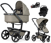 Детская коляска 4 в 1 Joolz Day 5 и автокресло Baby-Safe Core Space Black и база Vario Base 5Z Sage Green