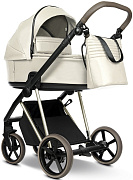 Детская коляска Roan Sol Vintage Luxury Leather 2.0 2 в 1 VEGA01DB Butter Cream/Champagne/руч.Cappuccino