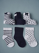 Носочки тонкие Little Star бантики/горошки, 7-9 см 1