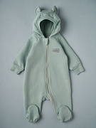 Комбинезон Little Star Мишка с капюшоном футер с начесом 30321 (ЧЗ-мз) олива 74