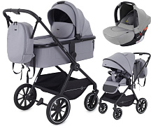 Детская коляска Rant Moss 3 в 1 с автокреслом Rant Cruise Grey Classic Grey