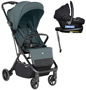 Прогулочная коляска Sweet Baby Aura + автокресло Elegante Plus с базой i-Size ISOFIX DK780 Green