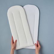 Вкладыш Little Star ортопедический в конверт (плед) трикотаж белый